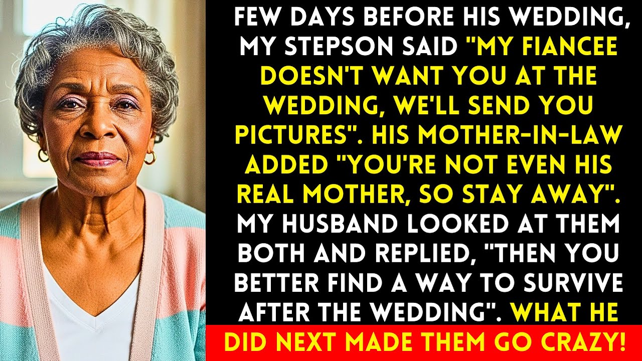 My Stepson Said His Fiancée Didn't Want Me At Their Wedding -What My Husband Did Changed Everything
