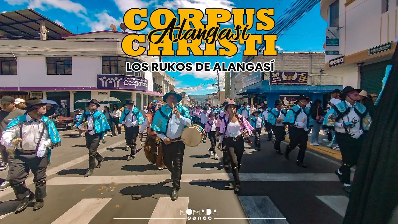✨CORPUS CHRISTI ALANGASI  🟡⚫ EL CORPUS CHRISTI DE LOS RUKOS DE ALANGASI 🪈🥁 #alangasi #corpuschristi
