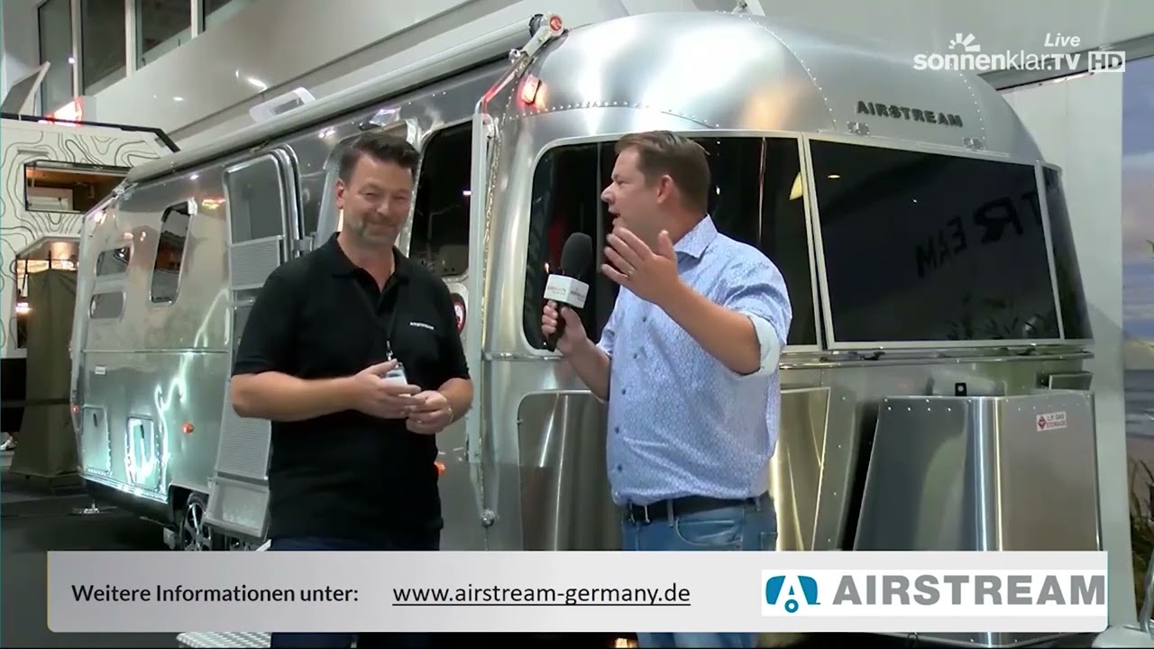 Legendäre Airstream Camper | Caravan Salon Düsseldorf 2022 | Interview mit Armin Heun von Airstream