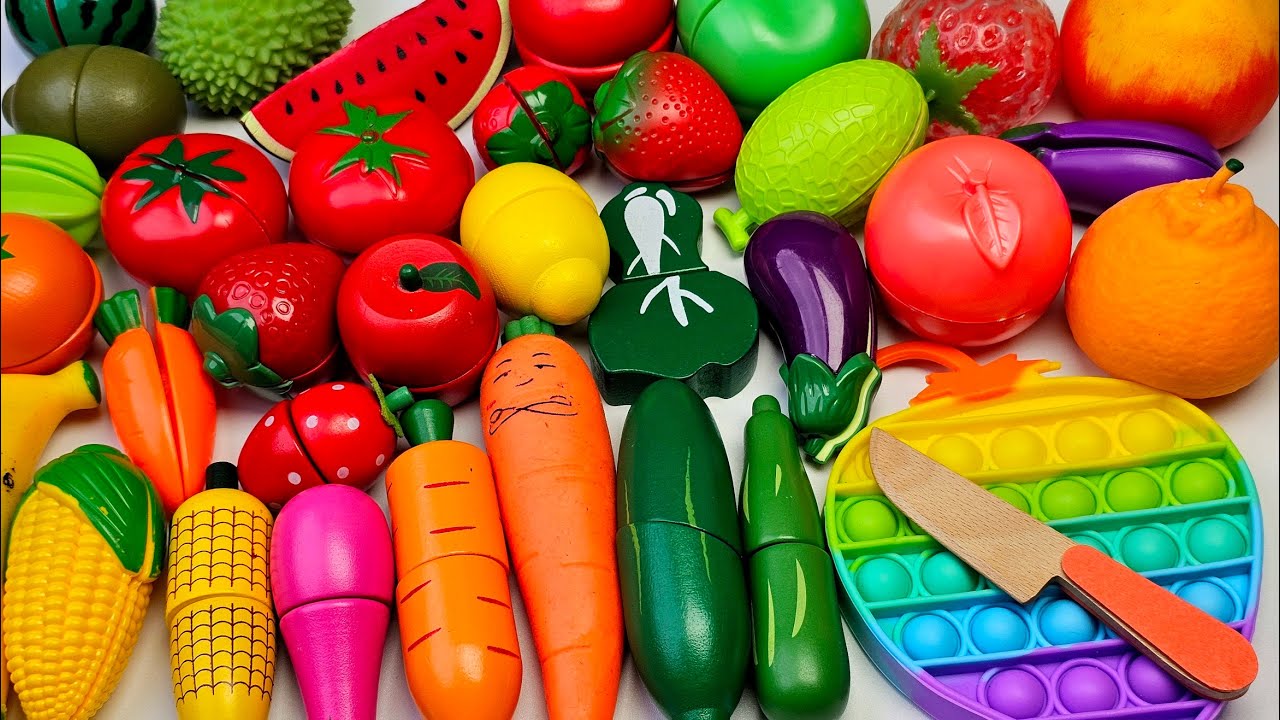 ASMR おままごと トントン♪おもちゃ 果物 カット音 Cutting Fruits Sounds ASMR