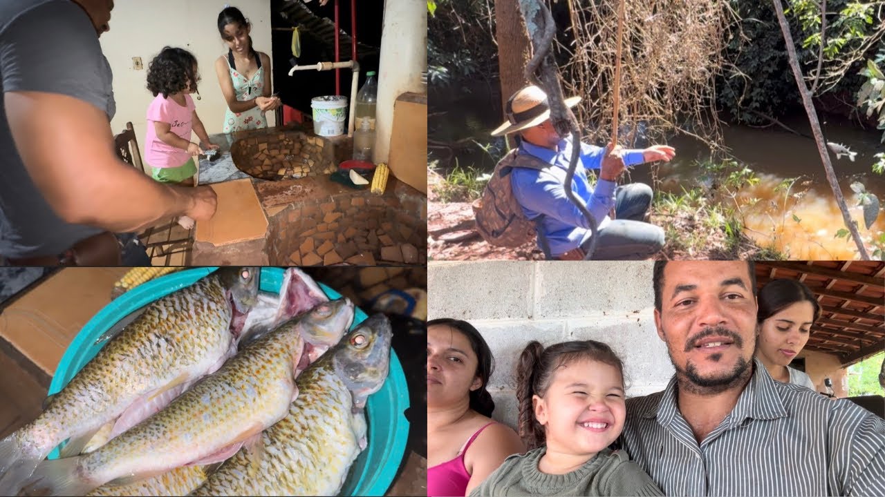 PESCARIA NO CÓRREGO COM A AGTHA DE PIAUÍ 3 PINTAS,RENDEU SÓ OS BRUTOS 🎣🐟🙌🏽