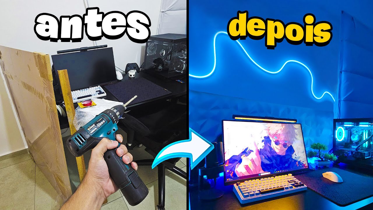 A Maior Reforma Que J&aacute; Fiz no Meu Setup Gamer! (Era Meu Sonho)