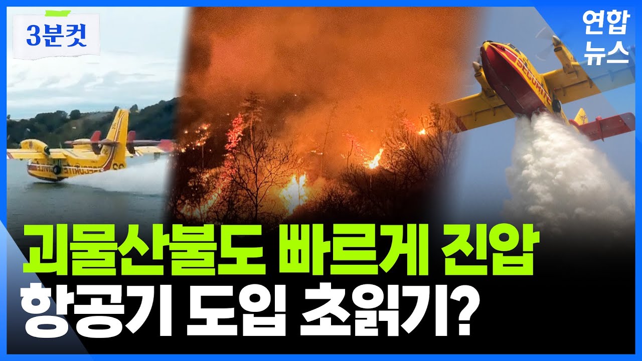 '헬기로는 역부족'…산불진화용 항공기 도입 제안 주목 / 연합뉴스 (Yonhapnews)