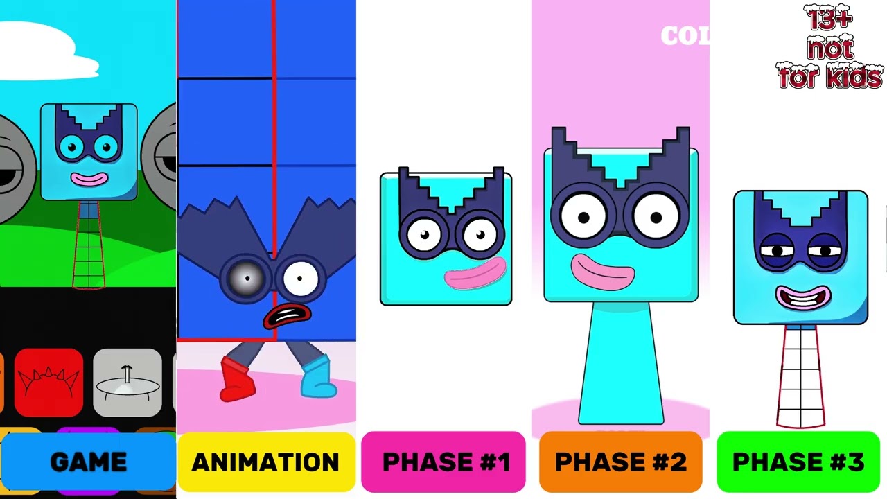 Sprunki OC: Fifteen (from Numberblocks) Game,Animation,Phase1,Phase2,Phase3