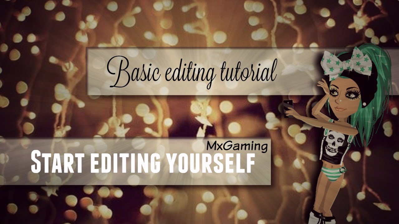 Basic editing tutorial #1 ★ Start editing yourself // MSP