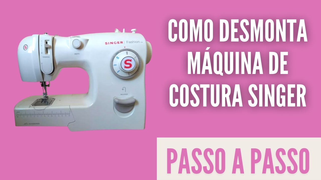 Como desmontar a máquina de costura doméstica singer.