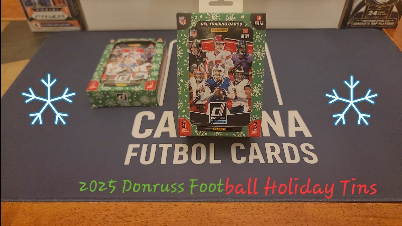 Праздничные футбольные жестяные банки Donruss 2025 | Downtown Hunt 🎄🔥 Рождество приходит пораньше!