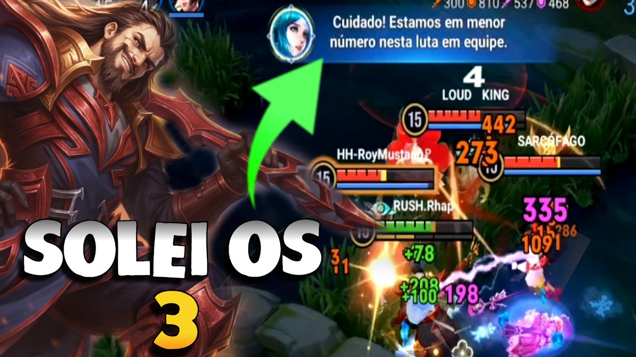 PEDIU PARA EU RECUAR E SOLEI 3 FATIH É MONSTRO - Honor of kings 