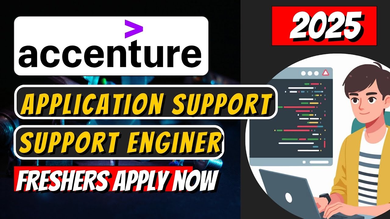 Accenture Hiring Application Support Engineer | Freshers Eligible | Any Graduate | Apply Now!