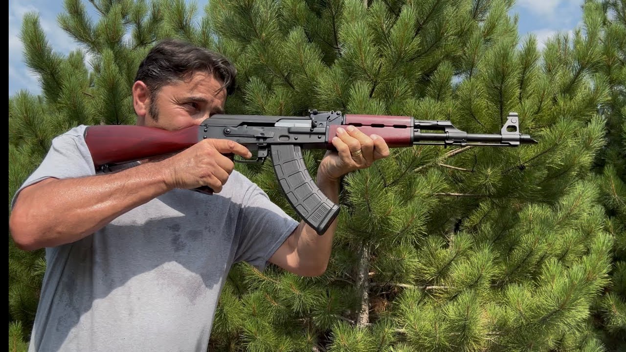 Shooting my AK-47 Variant Serbian  Zastava. 