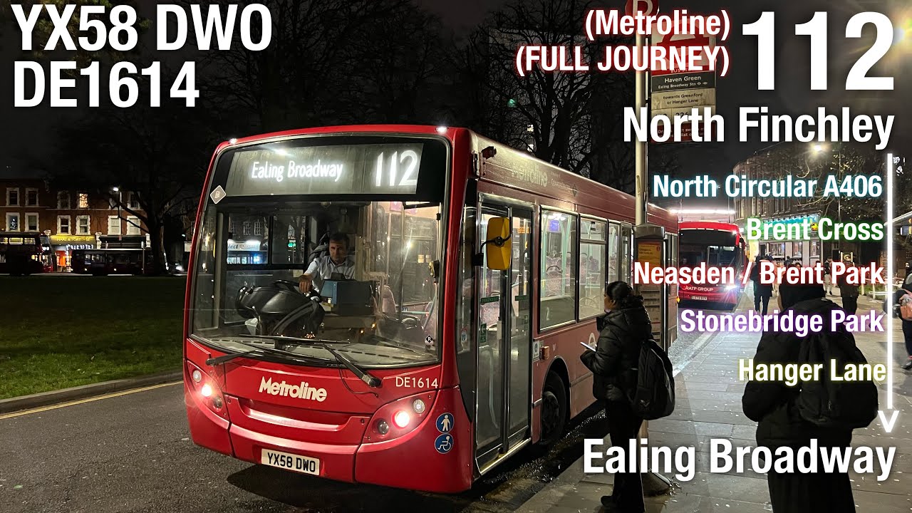 [Full Journey]Metroline 112(To Ealing Broadway)