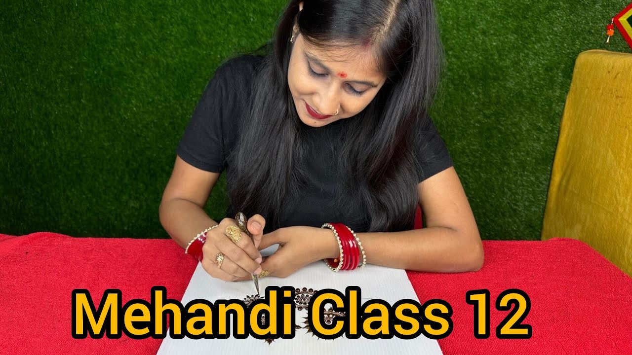 Mehandi Class 12 | Basic Arabic Mehandi elements | Basic Shapes Ambi mehandi design | Live Class