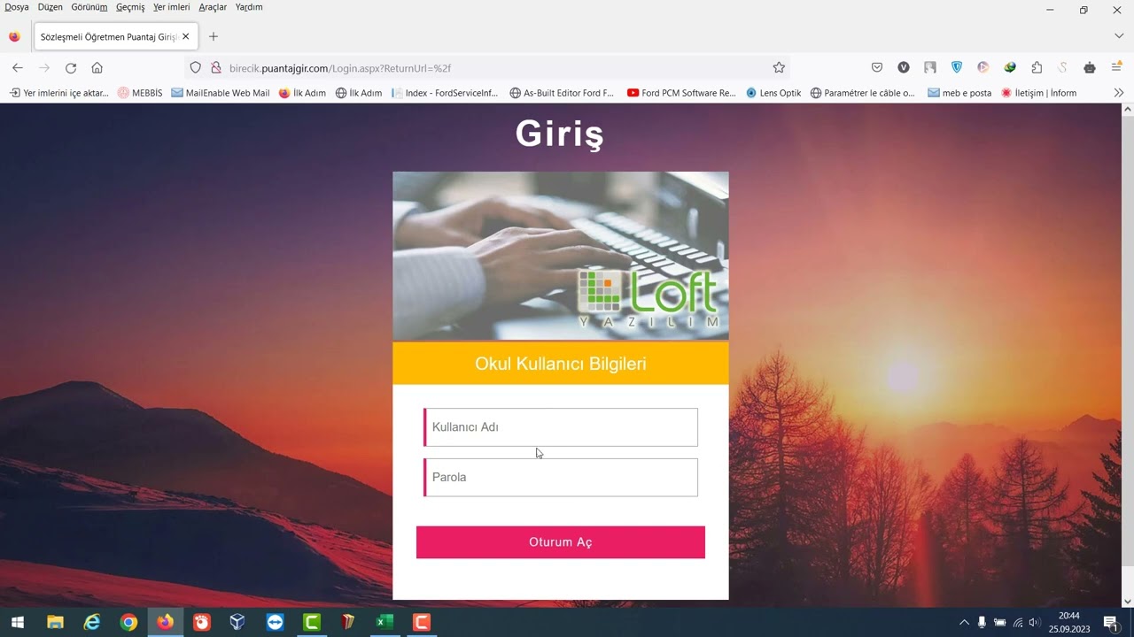 S&ouml;zleşmeli &Ouml;ğretmen Ek Ders Puantaj İşlemi