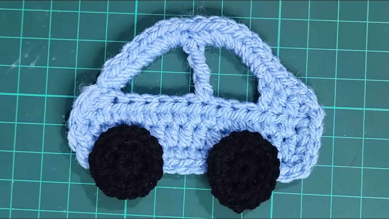 How to Crochet Car Applique | Free Crochet Pattern of Car Applique | Crochet Free Pattern