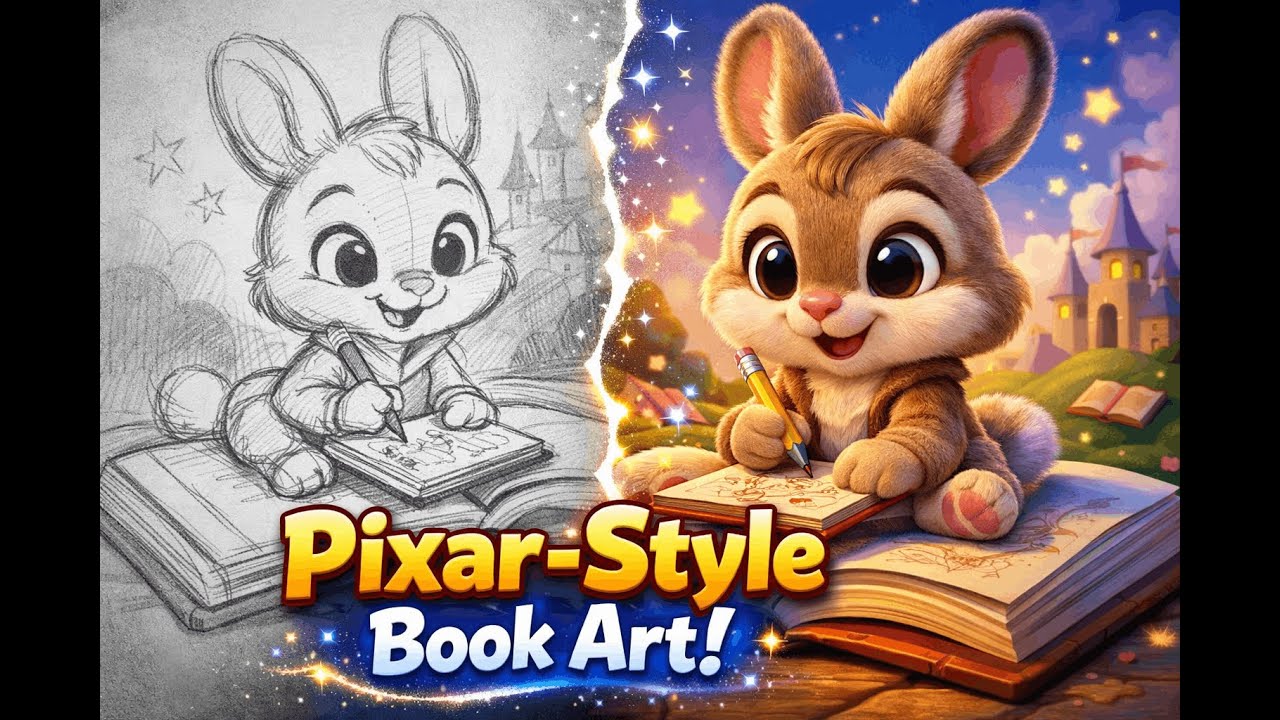 How to Get Pixar-Style Children’s Book Illustrations Fast (Perfect for Beginners & Authors!)