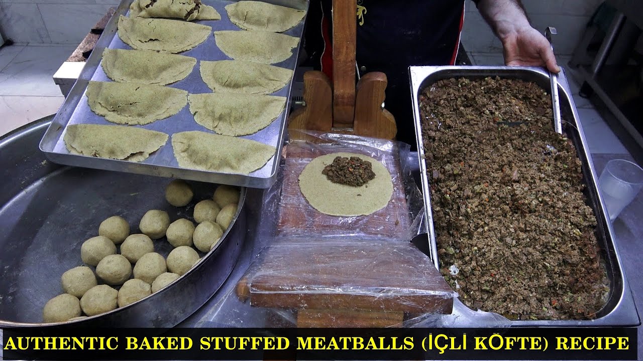 Authentic Baked Stuffed Meatballs (İcli K&ouml;fte) Recipe | Turkish Chef Ultimate Guide