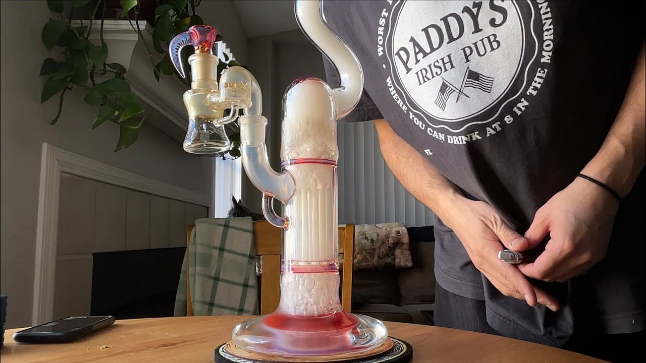 Sovereignty Glass Natty Neck Hollow Foot Peyote Pillar