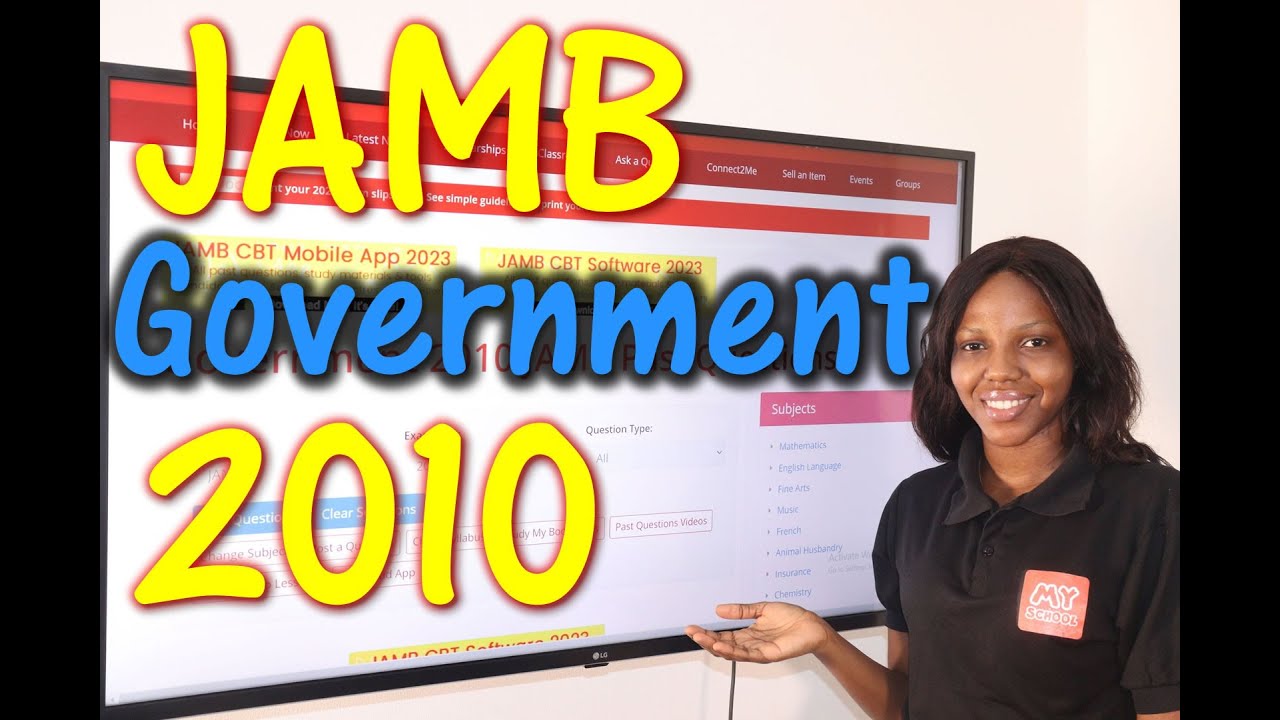 JAMB CBT Government 2010 Past Questions 1 - 20