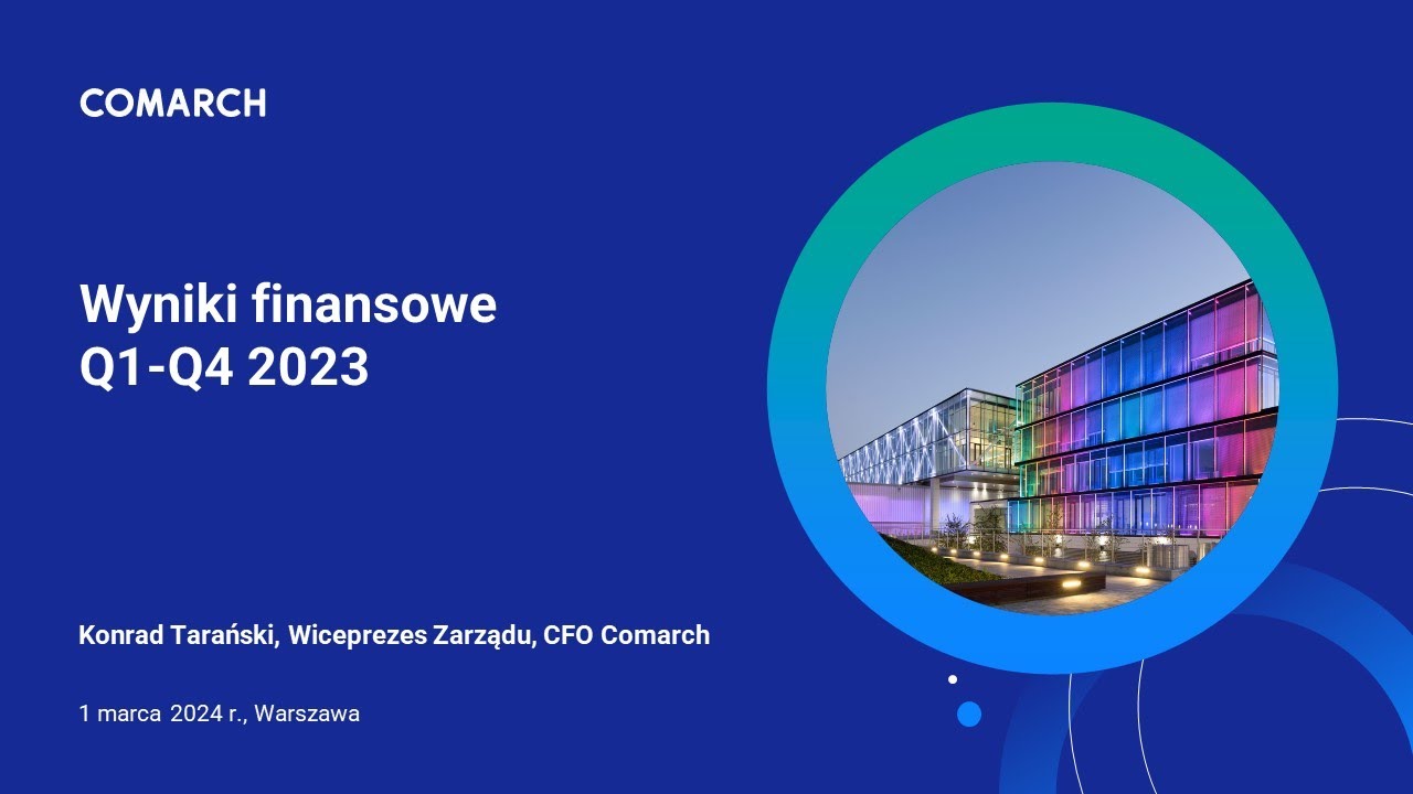 Wyniki finansowe Comarch SA za cztery kwartały 2023 roku