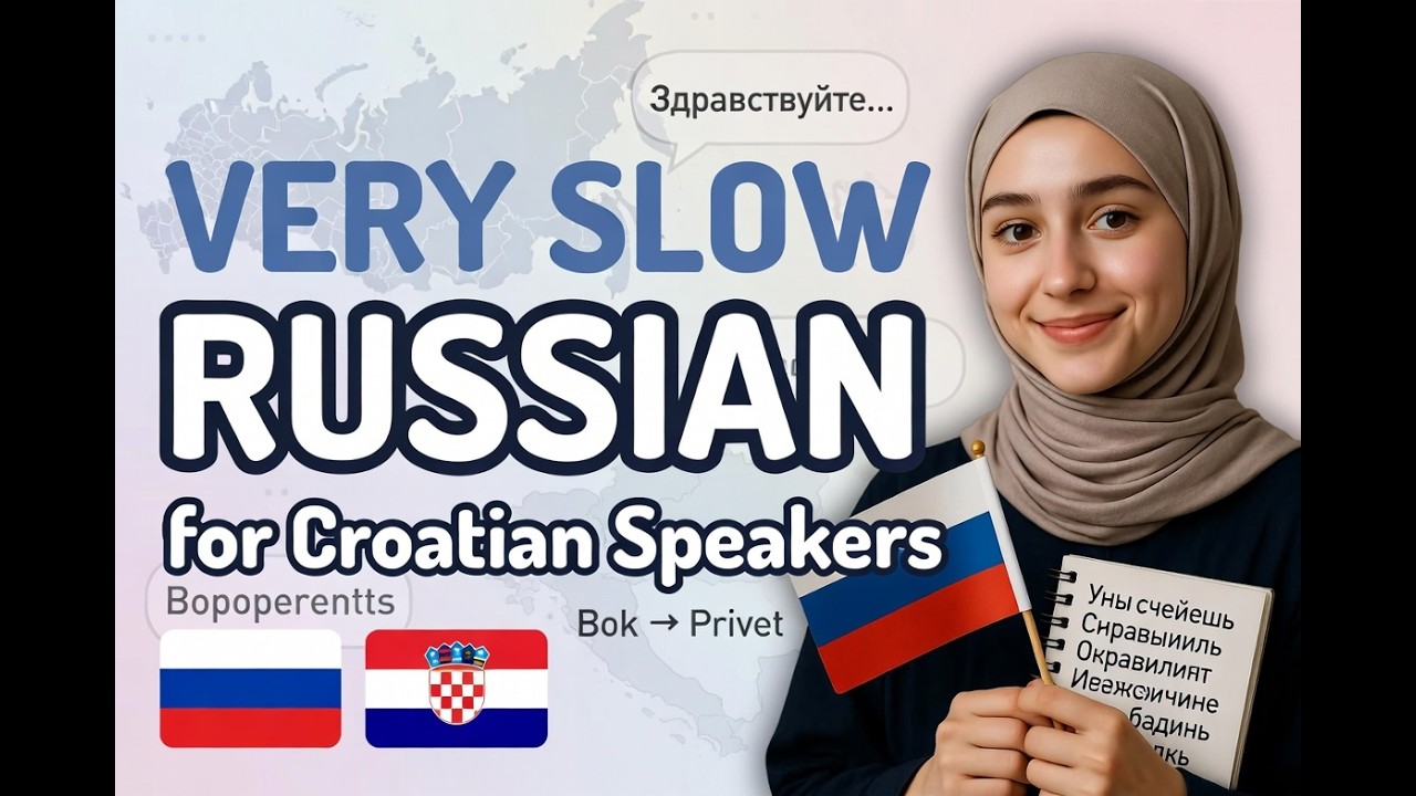 Vrlo Spori Ruski 🇷🇺｜Za Hrvatskog Govornika
