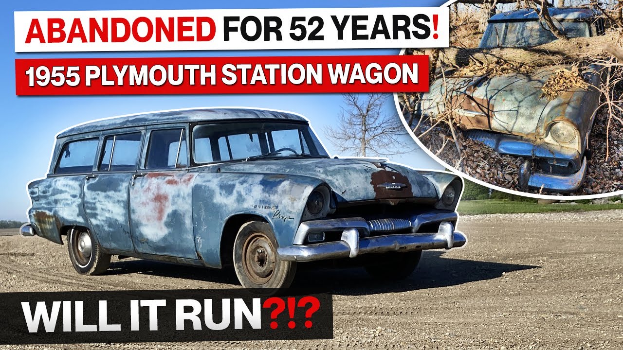 Abandoned for 50 YEARS! 1955 Plymouth Plaza Air Force Military Station Wagon! Will It Run?!?