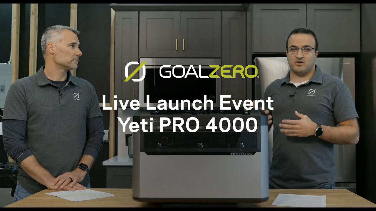 Goal Zero NEW Yeti PRO 4000 - Live Product Launch