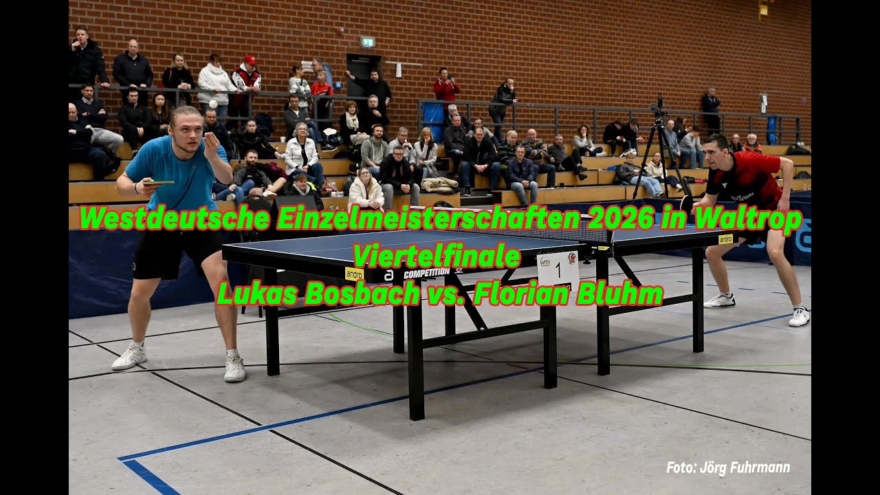 WDEM Viertelfinale Florian Bluhm  gegen Lukas Bosbach