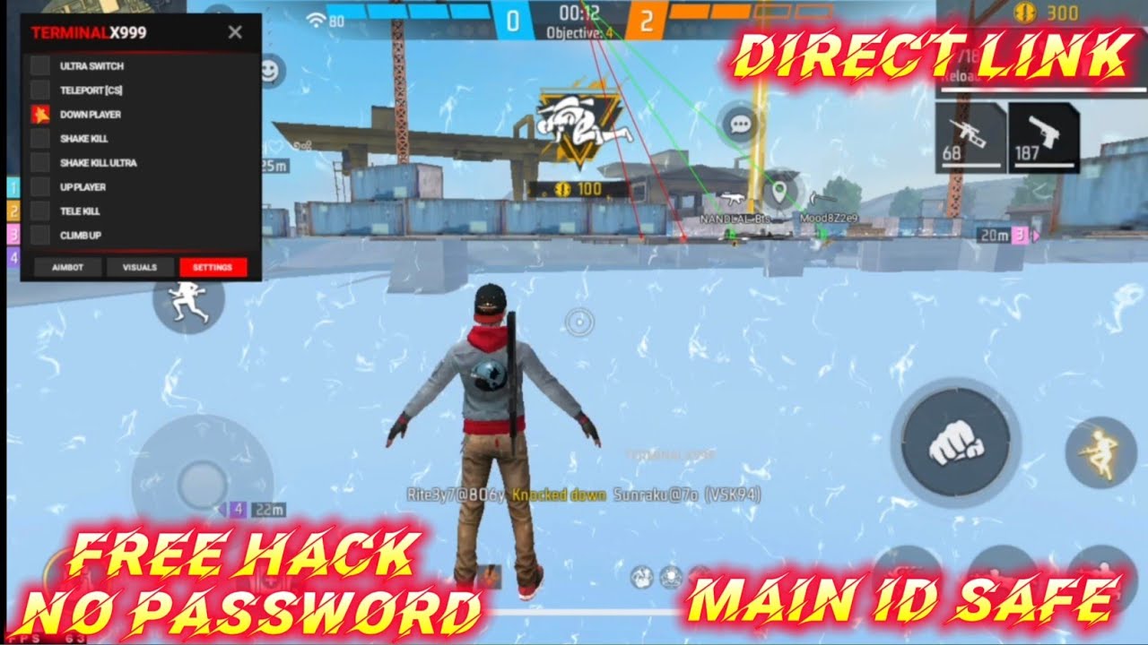 New Br Rank Working Hack Free Fire max mod manu || no ban blacklist || main id safe drip client free