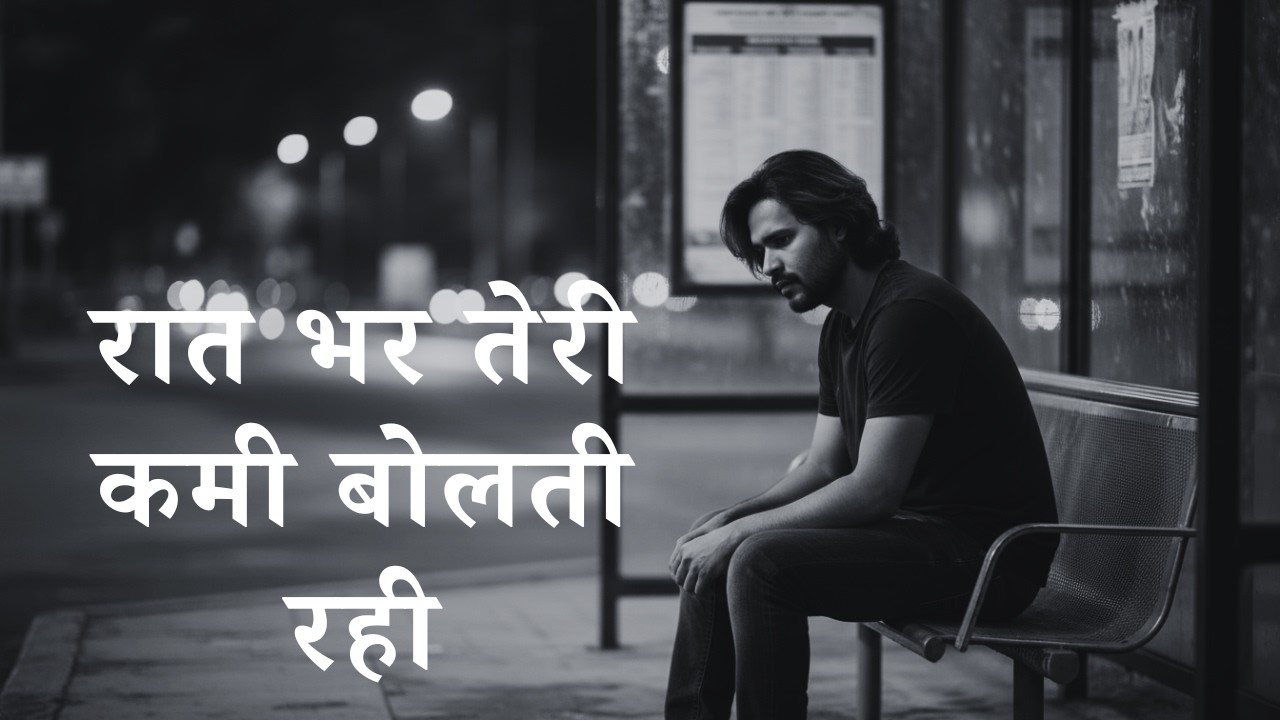 Raat Bhar Teri Kami Bolti Rahi | Late Night Vibes | Midnight Hindi Songs