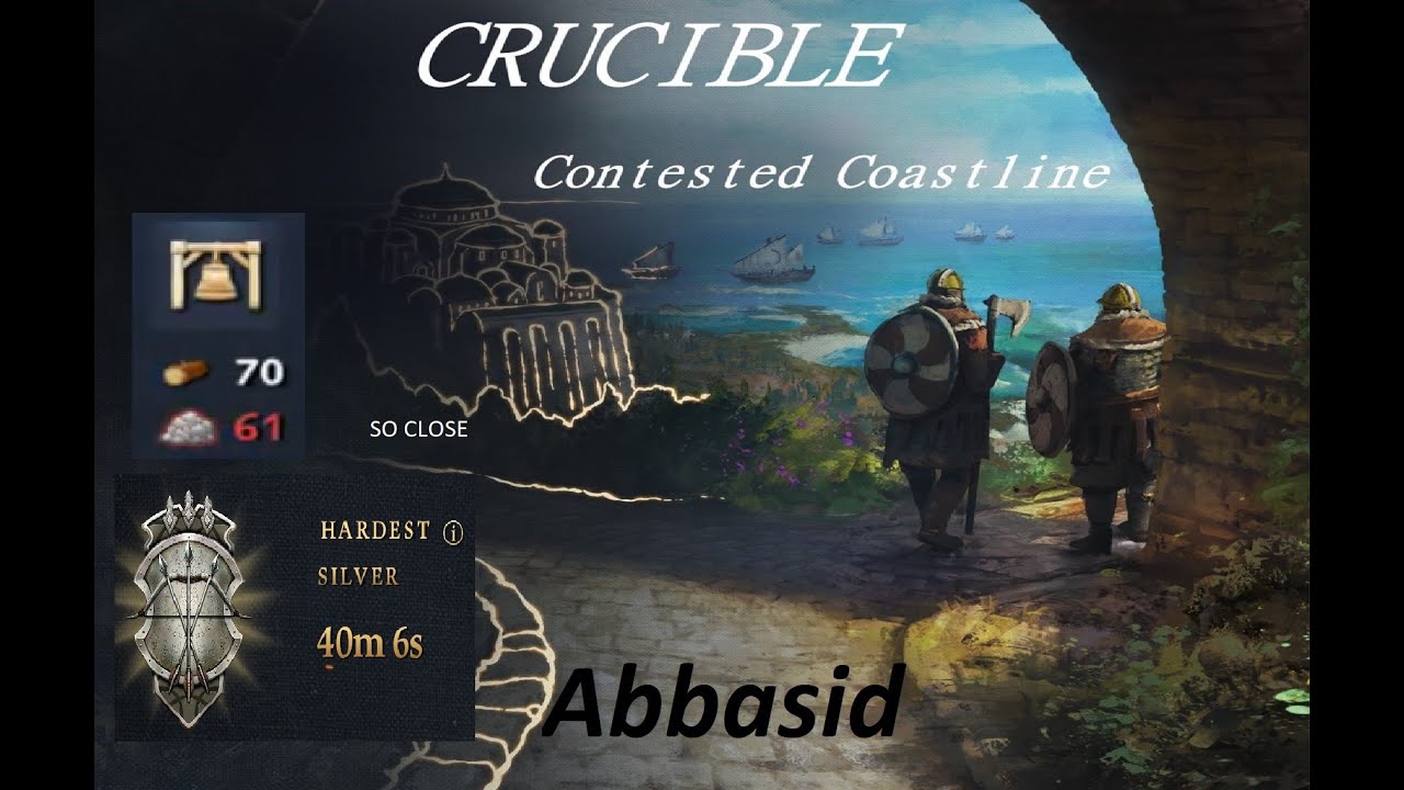 Vill Only Crucible (Hardest), Abbasid + TC Boon is Hilarious.