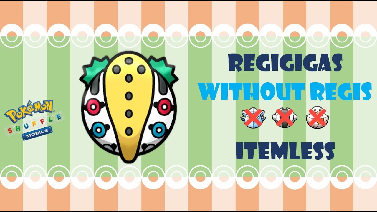 Pokémon Shuffle - Regigigas without Regis (Itemless). 17% Catchability.