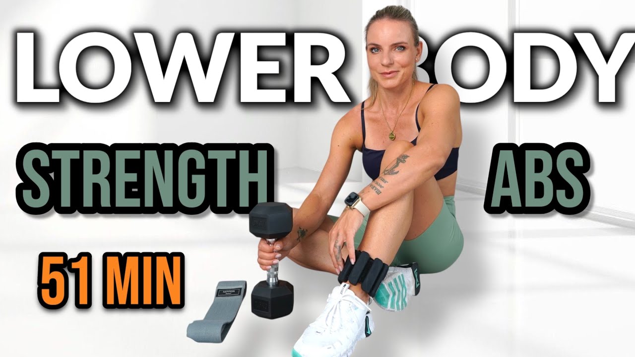 51 MIN LOWER BODY STRENGTH + WEIGHTS + ANKLE WEIGHTS + BANDS + SETS