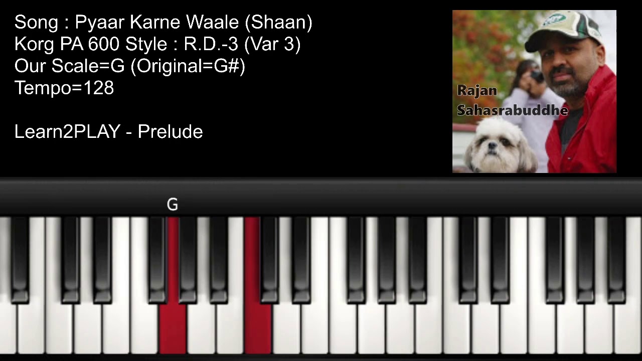 PRELUDE - Pyaar Karne Waale (Shaan) - Piano Tutorial - Slow Play - EZ Piano - Lighted Keys - Notes