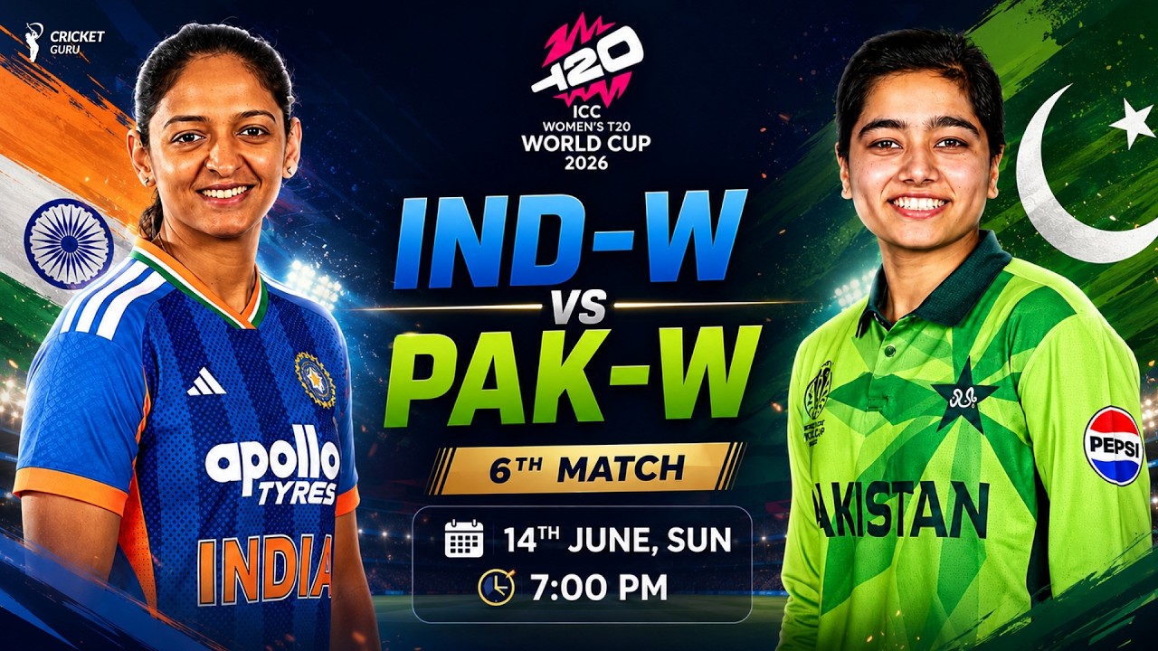T20 WC 2026: India-W vs Pakistan-W 6th Match PREDICTION, Pitch Report, Playing XI | WHO WILL WIN?