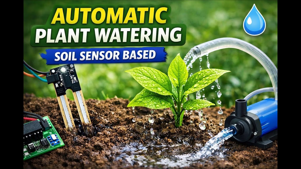 Automatic Plant Watering System Using Soil Moisture Sensor | Smart Irrigation Project