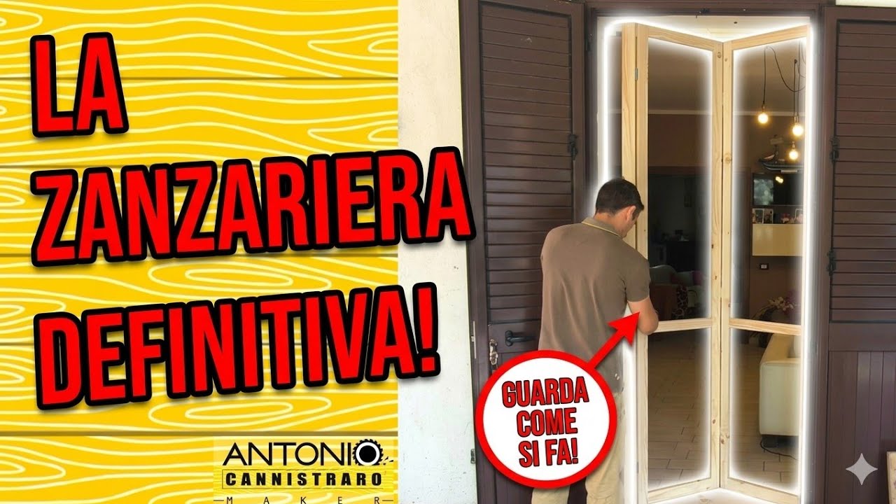 La zanzariera definitiva. Come ho costruito una zanzariera scorrevole con apertura a libro