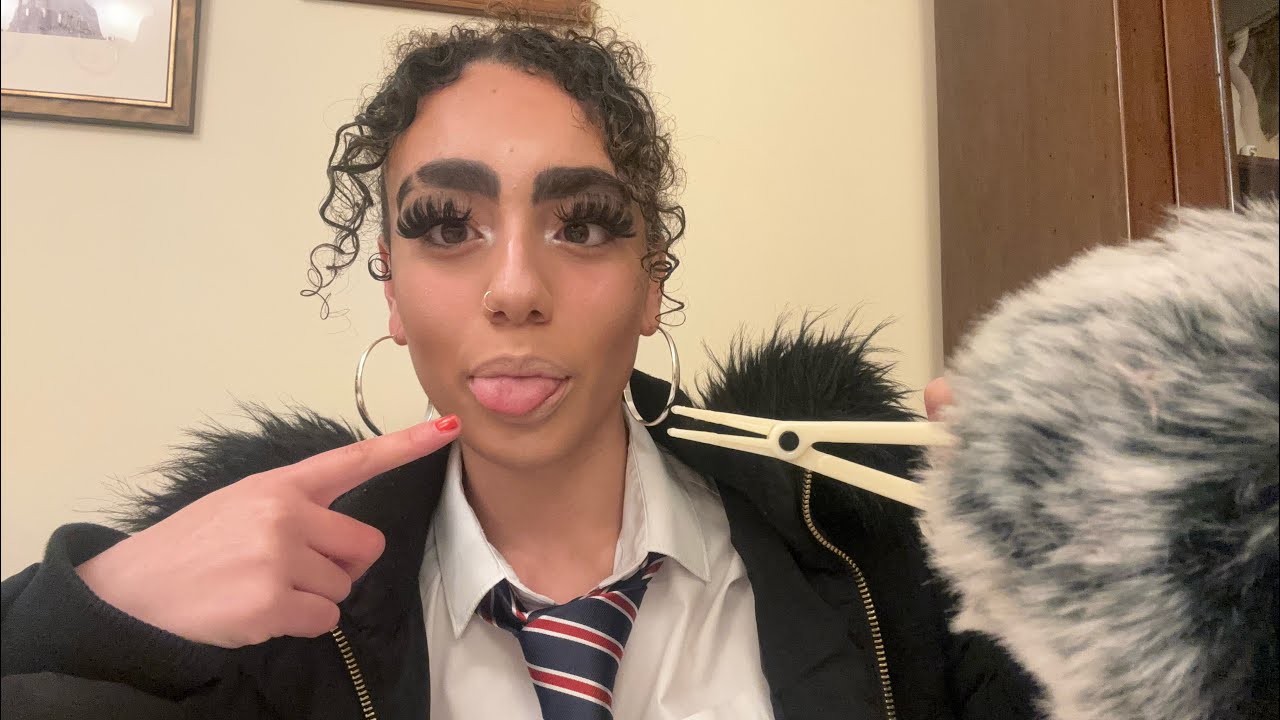 ASMR| British chav pierces your tongue 👅 at school (Role-play) FAKE!
