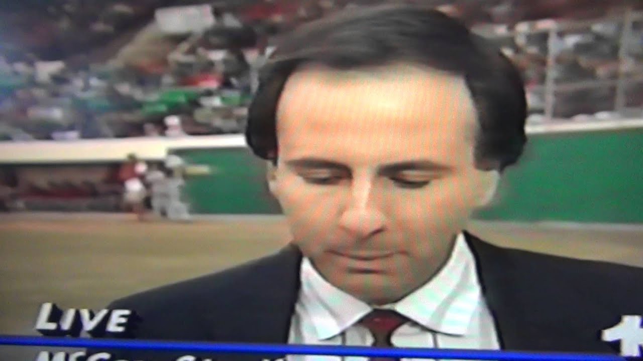 Umpire Forces Anchor Off Field Doing Telecast!