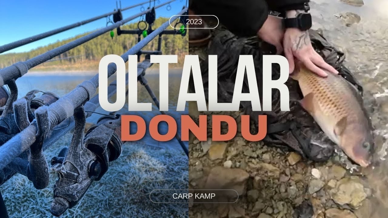 KIŞIN SAZAN AVI [ OLTALAR DONDU ] ( İKİ TANE SAZAN YAKALADIM ) / WİNTER CARP FİSHİNG