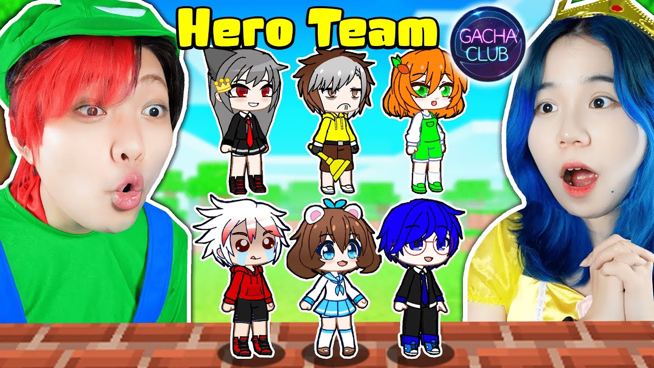 Hero Team Xuất Hiện Trong GACHA CLUB | Kairon Và Simmy CHẾ TẠO 8 NHÂN VẬT HERO TEAM