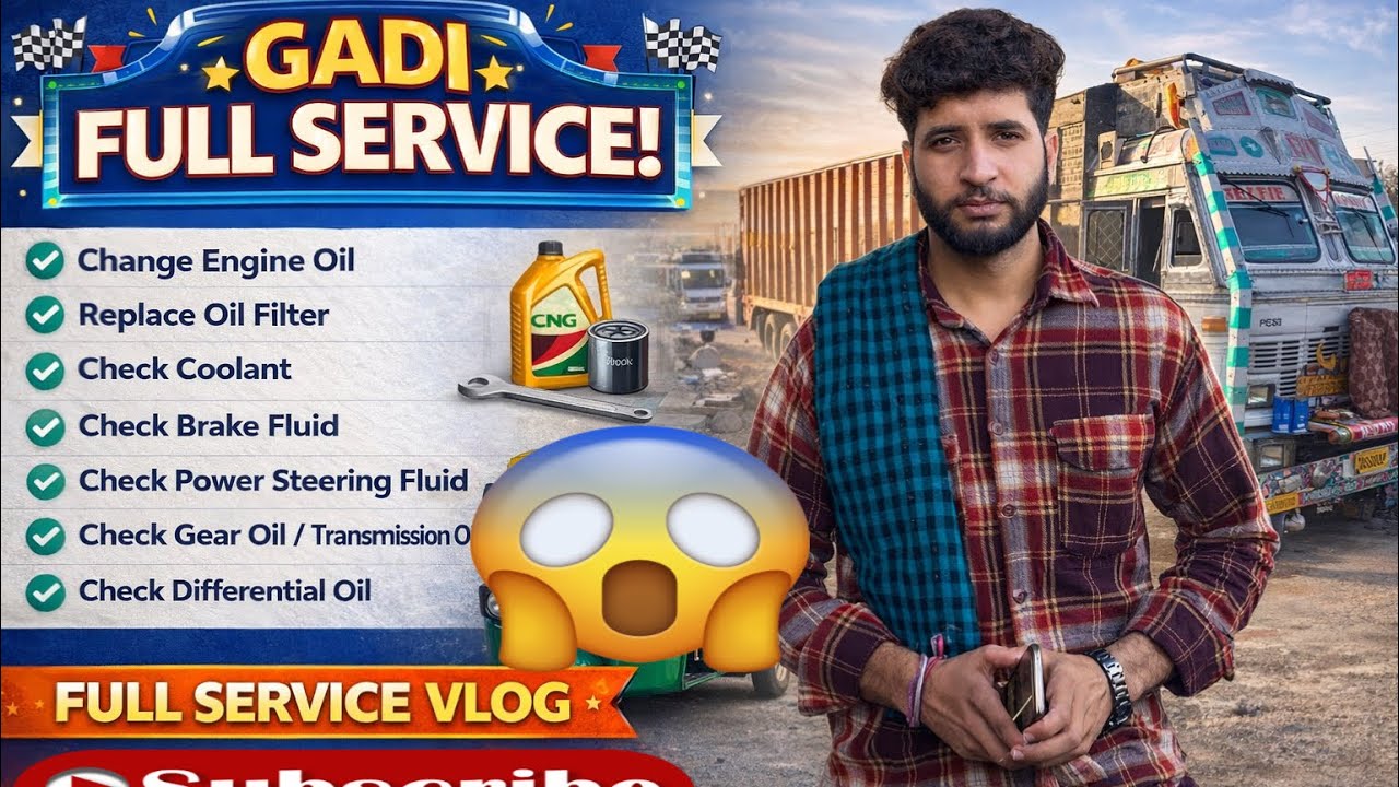 Change all filters and engine oil😎|| full service truck🚚#new#viral#rockeyxvlogs 