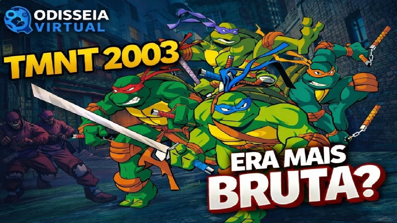 TMNT (PS2) 2003 É A ERA MAIS BRUTA DAS TARTARUGAS NINJA! | Gameplay no PS2
