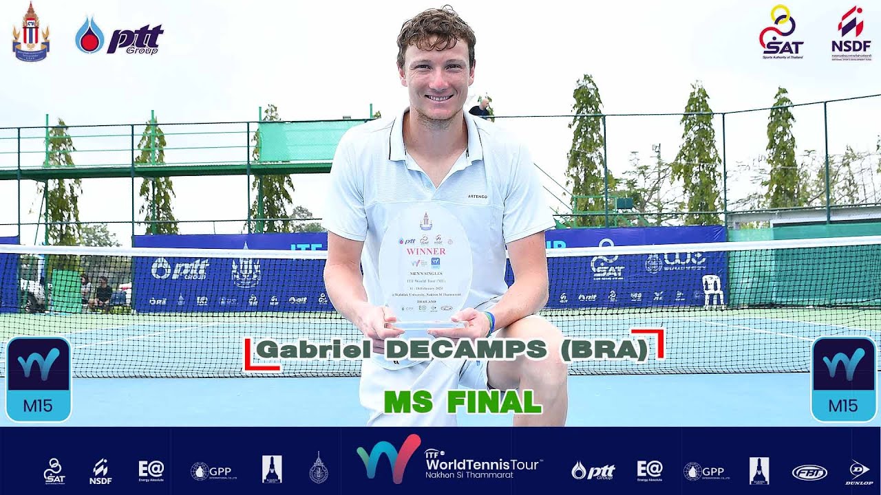 ITF World Tour M1 MS Final  - Gabriel DECAMPS BRA vs Jie CUI CHN 3