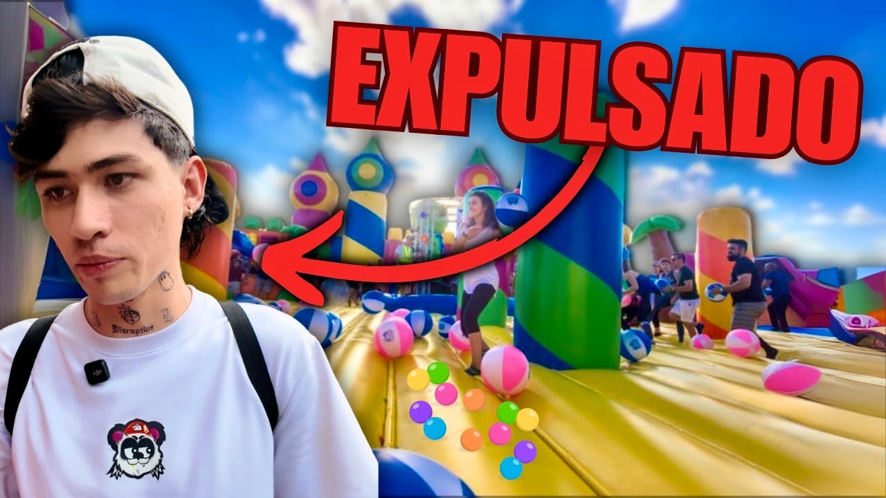 Me EXPULSAN del INFLABLE más grande del mundo // Andy