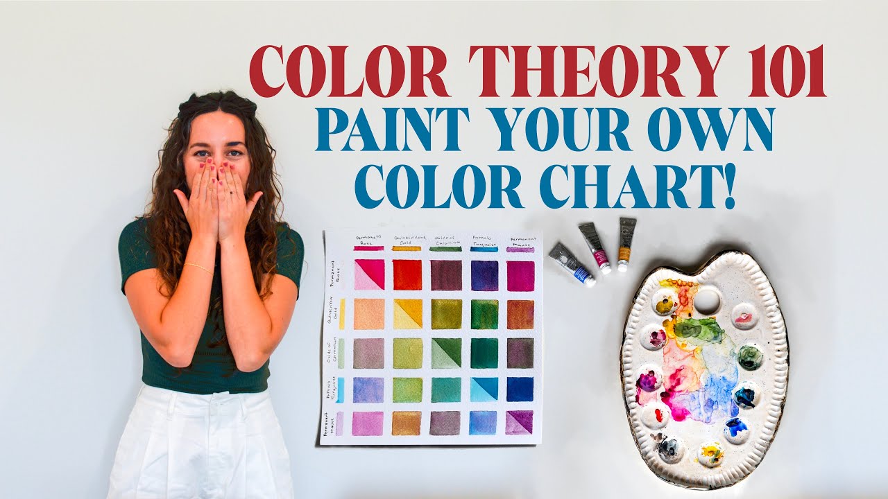 Paint a Watercolor COLOR CHART! Color Theory for Beginners