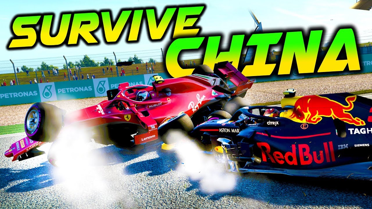 SURVIVE CHINA! 20 DNFS IN ONE ATTEMPT?! - F1 Game Extreme Damage Keyboard Challenge