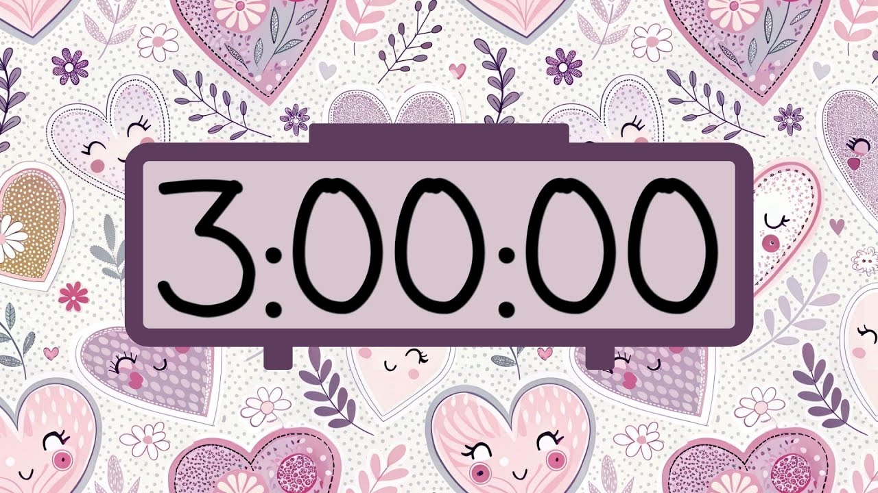 ⏳ 3-Hour Countdown Timer – Stay Focused & Productive 🎯 | No Distractions!