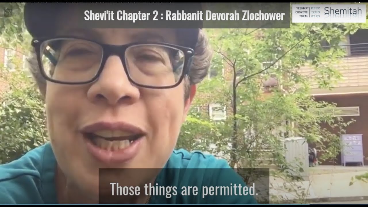 Masechet Shevi'it Perek 2: Rabbanit Devorah Zlochower