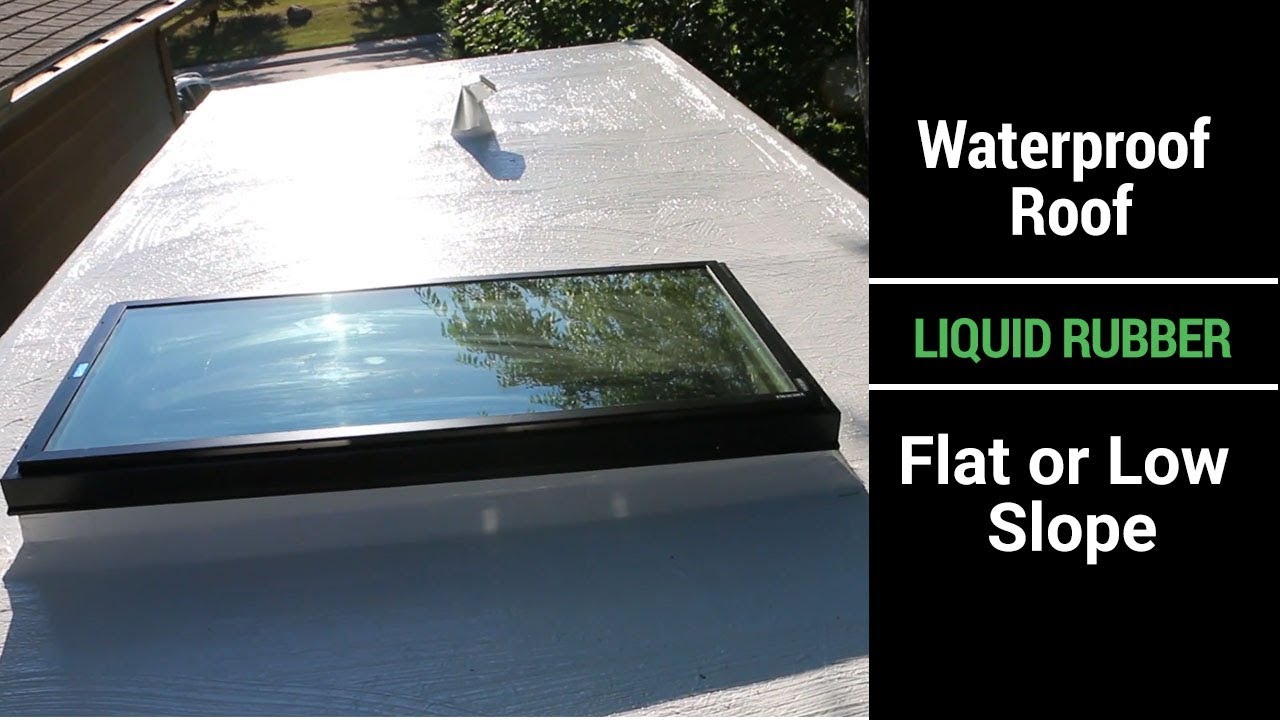 Waterproof Flat or Low Slope Roof with Liquid Rubber