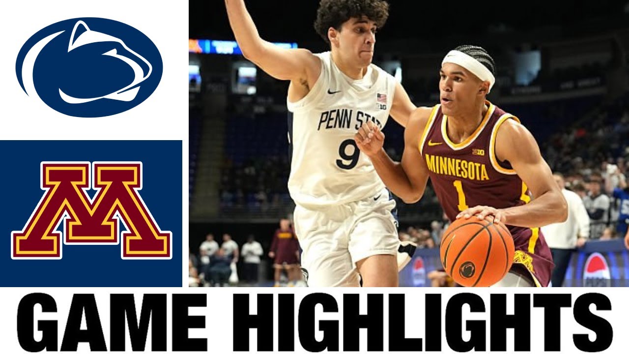Penn State vs Minnesota Highlights | Men's Basketball | College Basketball 2025